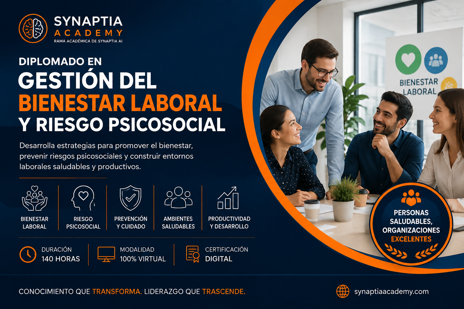 Diplomado en Gestión del Bienestar Laboral y Riesgo Psicosocial.