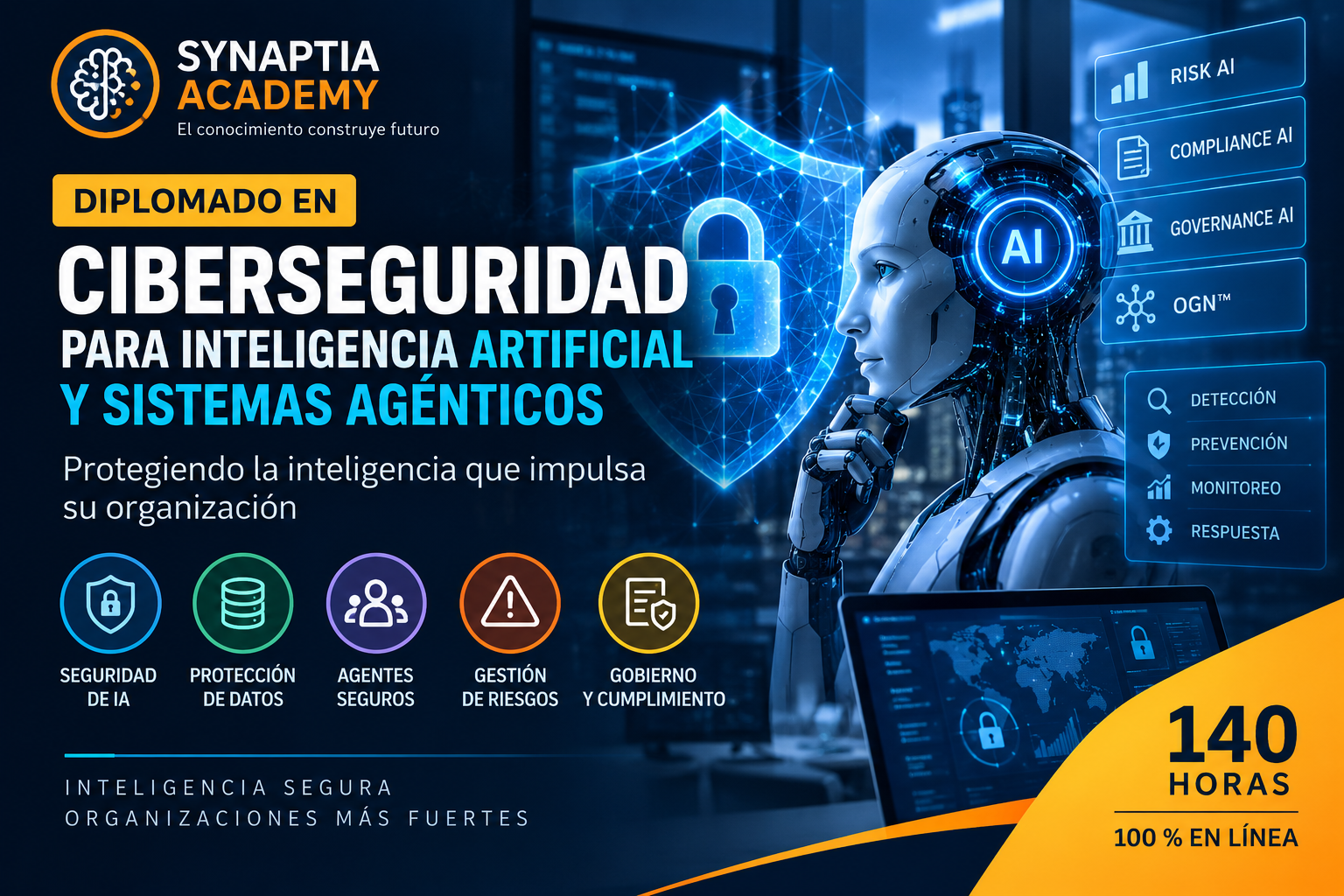 Diplomado en Ciberseguridad para Inteligencia Artificial y Sistemas Agénticos